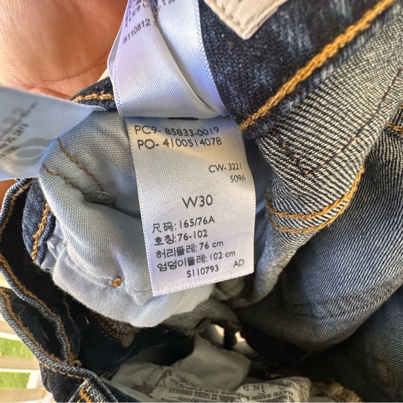 501 Levi's Dark Blue biker shorts - Picture 7 of 7